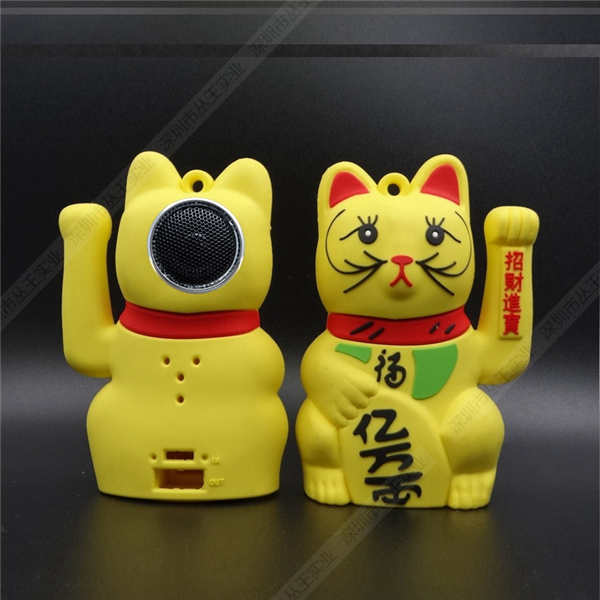 电脑小音箱工厂,促销礼品音响厂家,招财猫创意音箱定制